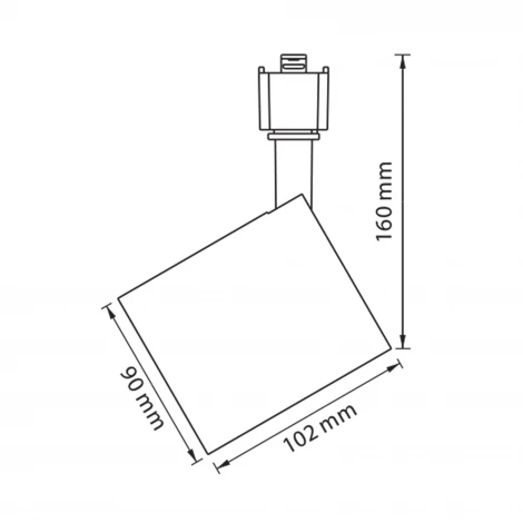 Трековый светильник Volpe ULB-Q275 30W/4000К BLACK (LED, 220V)