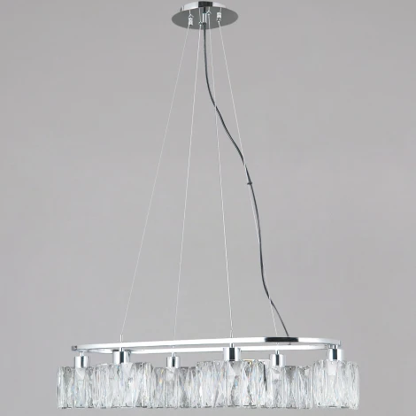 Подвесная люстра хрустальная ILLUMICO IL0834-6PSQ-26 CR DS