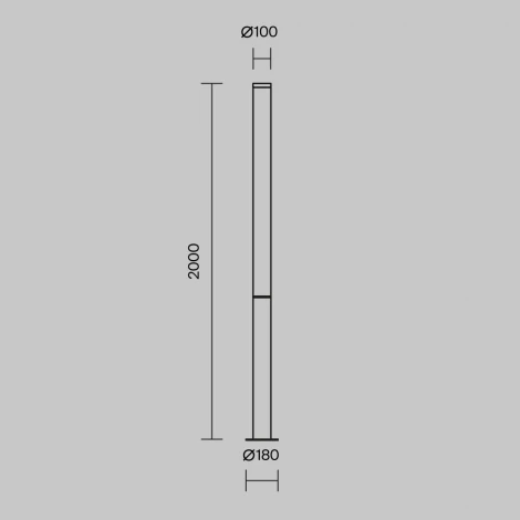 Наземный светильник Maytoni Ginza O041FL-L100B3K (LED, 220V, IP54)