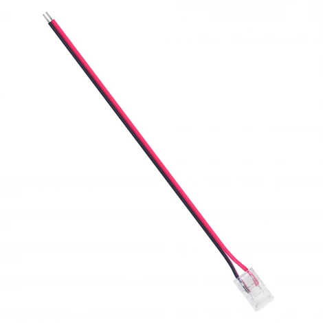 Коннектор прокалывающий, 2 pin, для подключения одноцветной LED ленты 8мм, тип SMD, COB, IP20 длина провода 150мм Apeyron 09-113