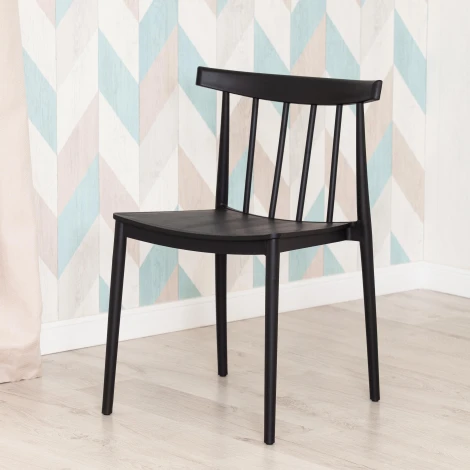 Стул FERMA (mod. 707) пластик, 50 х 51 76 см, Black (черный) Tetchair 19156