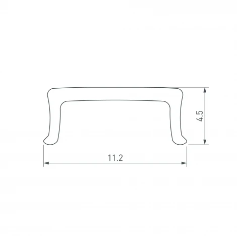 Экран призматический FANTOM-W12-2000 BLACK (Arlight, Пластик) 063978