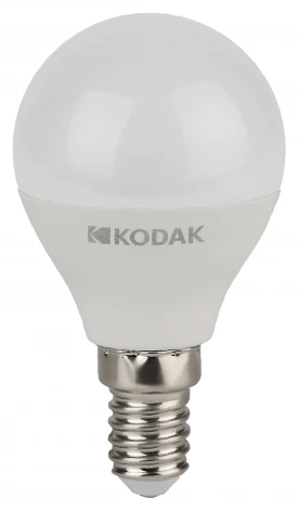 Светодиодная лампа Kodak LED P45-7W-830-E14 K 7Вт шар теплый белый свет Е14 (Б0057611)