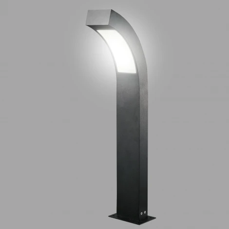 Наземный уличный светильник ULU-T72A-14W/4000K IP65 BLACK (LED, 220V, выключатель)