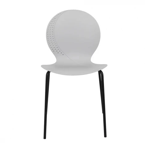 Комплект из 2-х стульев Wave серый с черными ножками Bradex Home FR 1065P