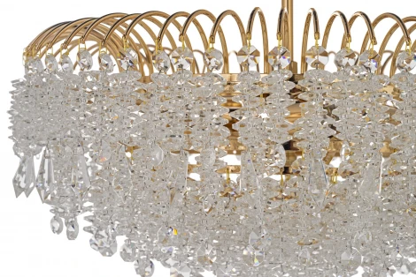 Потолочная люстра на штанге Arti Lampadari Delia E 1.3.60.105 G (220V, хрусталь, круглые)