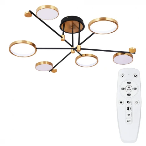 Потолочная люстра на штанге Arte Lamp Holly A1364PL-6PB (LED, 220V, пульт управления)