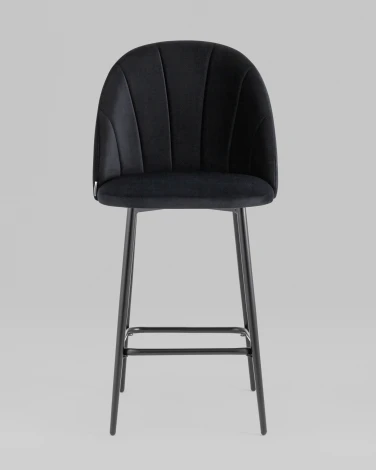 Стул полубарный Логан SN велюр черный Stool Group УТ000042216