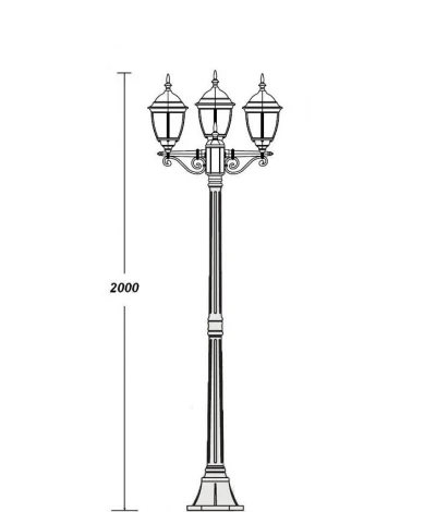 Наземный фонарь Oasis Light Arsenal S Bg 91208B