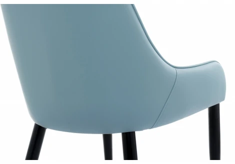 Обеденный стул на металлокаркасе Woodville Rendal light blue / white 11781