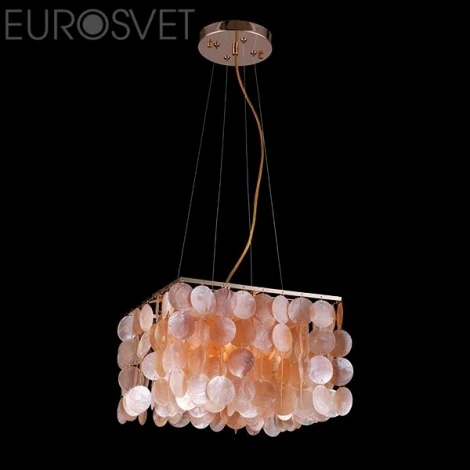Подвесной светильник Eurosvet Nessa 60022/4 золото/коралловый