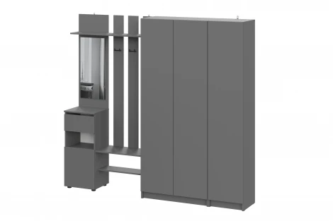 Прихожая Бали, Графит. Комплект 3 Арника 00-00287660