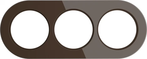 Рамка на 3 поста (Коричневый) W0035114 (a051631)