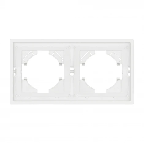 Рамка пластиковая FRM-TENDO-SFPL-2-WH (Arlight, Матовый белый) 054649