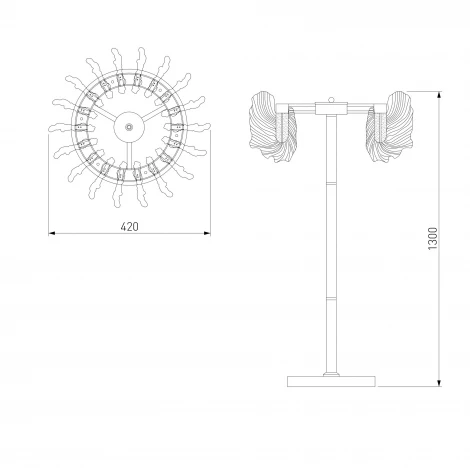 Торшер светодиодный Bogate's Farfalla 80510/1 (220V)