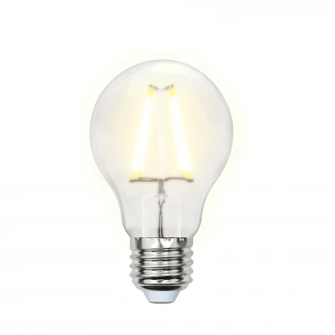 Лампочка светодиодная груша прозрачная E27 8W 3000K Uniel LED-A60-8W/WW/E27/FR PLS02WH