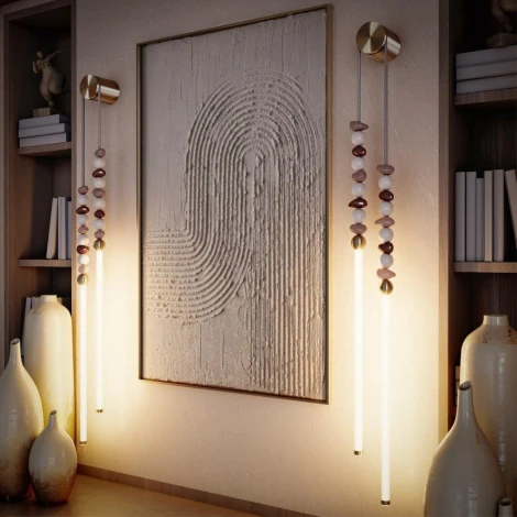 Настенный светильник Odeon Light Monella 6640/16WL бронзов/белый/металл/акрил LED 16W 3500K 220V
