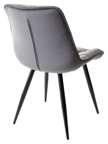 Обеденный стул M-City MONACO UF910-05 DARK GREY, велюр/черный каркас