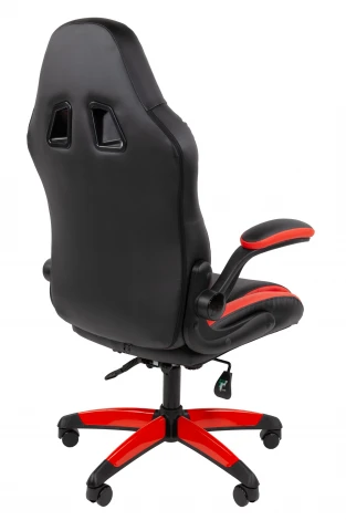 Кресло Chairman game 15 Россия экокожа черный/красный/белый 7213473
