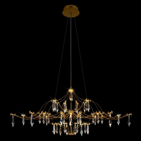 Подвесная люстра светодиодная Loft It Mira 10587/1000 Gold Asfour