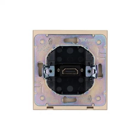 Розетка HDMI с/у шелк Kranz Strong KR-78-0730-8