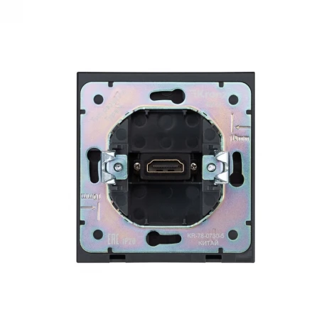Розетка HDMI с/у антрацит Kranz Strong KR-78-0730-5