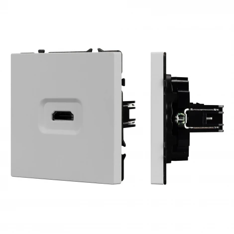 Механизм HDMI розетки SCT-NOBE-MHD1-SFPL-IS (Arlight, Никель) 061845