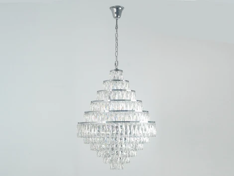 Подвесная люстра хрустальная Newport 10120 10125+15/C (220V, на цепи)