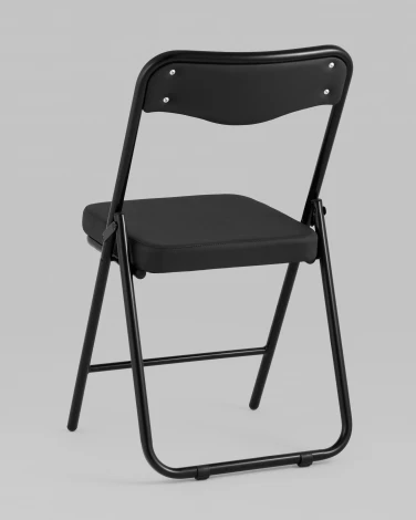 Стул складной Джонни иск.кожа черный, каркас черный матовый Stool Group УТ000043450