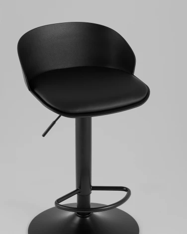 Стул барный Глайс черный PU черная ножка Stool Group УТ000042709