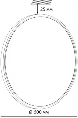 Настенно-потолочный Sonex Alfa White 7659/48L MITRA пластик/белый LED 48Вт 3000/4000K D600 IP20 (220V, круглые)