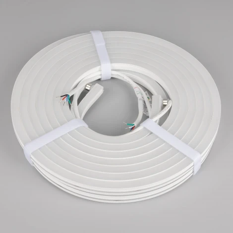 Светодиодная лента герметичная MOONLIGHT-PRO-SIDE-X336-12x17mm 24V RGBW-Day (12 W/m, IP67, 10m, wire x2) (Arlight, Вывод боковой) 055318