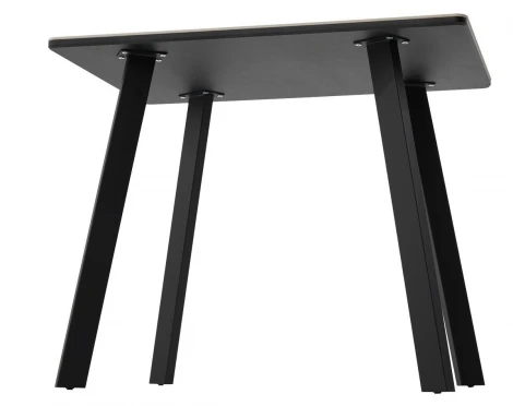 Стол ТИК ТАК 90 цвет ОНИКС, керамика / Черный каркас M-City 64586