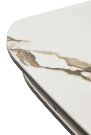 Стол БИРГЕР (BIRGER) 200 цвет KL-188 Контрастный мрамор, итал./ Темно-серый, ®DISAUR M-City 64346