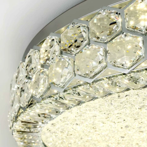 Потолочный светильник светодиодный хрустальный с пультом с регулировкой цветовой температуры LED4U LED4U L1180-700 CR