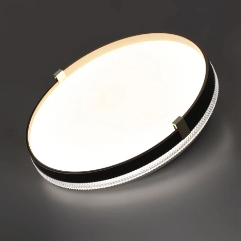 Настенно-потолочный светильник пластик/черн./зол. Sonex Olidi Black 7647/ELN LED 76Вт 3000/4000/6000К