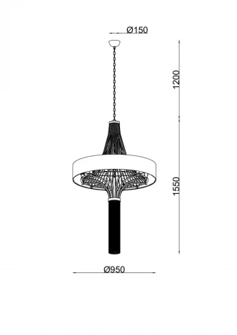 Подвесная люстра COSMOPOLITAN 2970.12 black