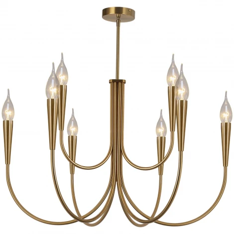 Потолочная люстра на штанге ILLUMICO IL0441-9P-79 BRASS VASE