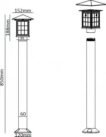 Наземный светильник IP44 LD-Lighting LD-JP LD-JН001