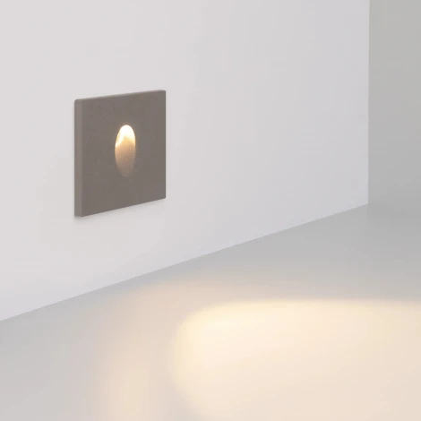 Подсветка для лестниц и ступеней LT-TIE-S100-3W Warm3000 (GR, 45x70 deg, 230V) (Arlight, IP65 Бетон) 050876