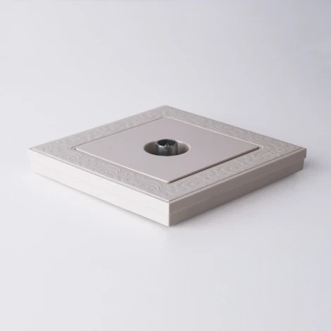 Рамка на 1 пост (слоновая кость) W0012303 (a050798)