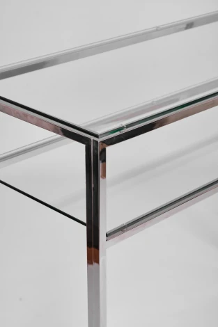 Консольный стол AllConsoles 2051-CS clear зеркальный хром