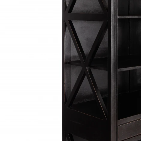 Библиотека Secret de Maison Блэк Лэйбл/Black Label (мод. DA-2379) массив манго/МДФ, 130х47х220см, черный Tetchair 19219