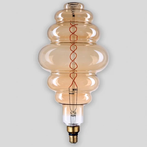Лампочка светодиодная филаментная прозрачная спираль E27 8W Thomson Vintage Flexible Marshmallow TH-B2185