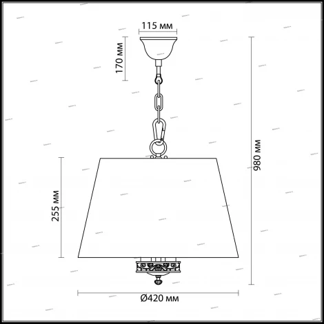 Подвесной светильник Odeon Light Meisa 2771/3A
