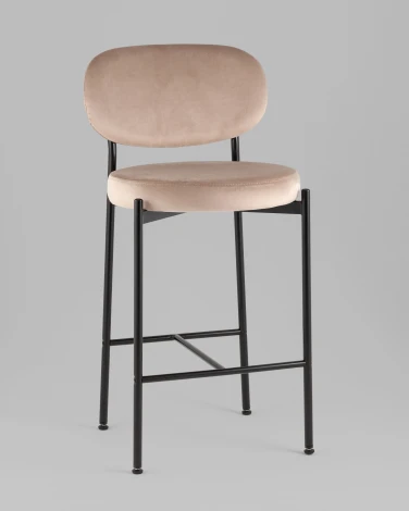 Стул полубарный Бриф VD велюр бежевый Stool Group УТ000042501