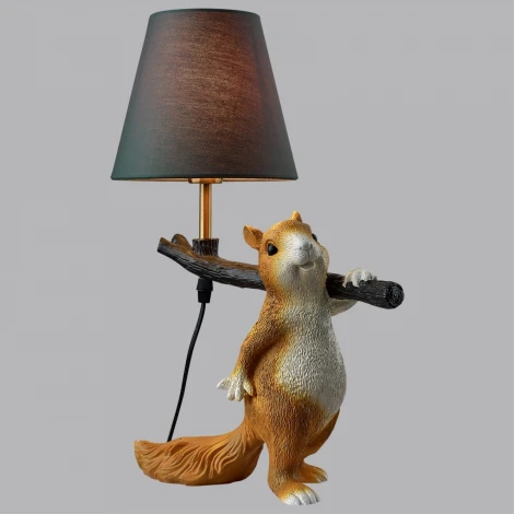 Настольная лампа Lumion Squirrel 6523/1T E14 1*40W 220V (выключатель, животные)