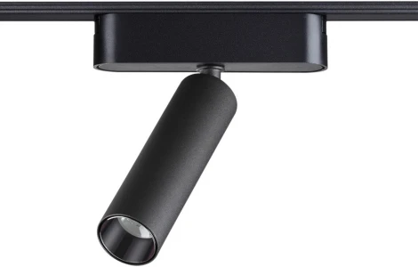 Трековый светильник Novotech Smal 359250 SHINO черный для низковольтного шинопровода IP20 LED 7W 48V 630Лм 3000К (круглые)
