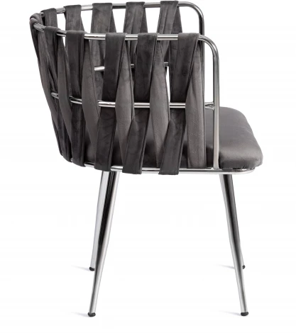 Комплект (софа + 2 кресла) CEZAR (mod. 2212) Tetchair (Серый,Хром).