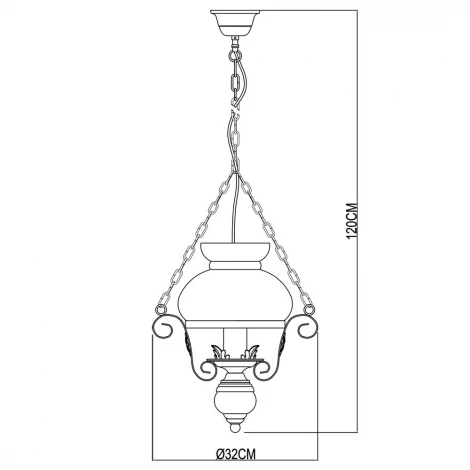 Подвесной светильник Arte Lamp Gambrinus A3030SP-1BR